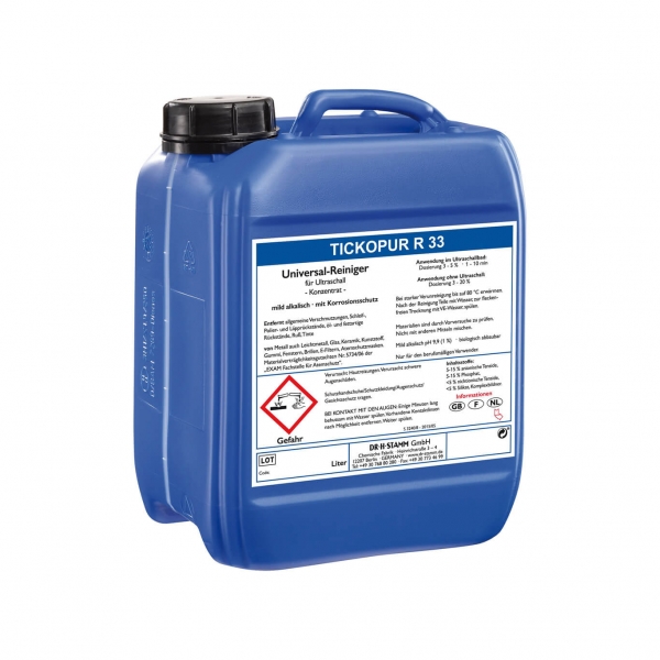 Tickopur R33 - 5 Liter ultrasoon reiniger vloeistof